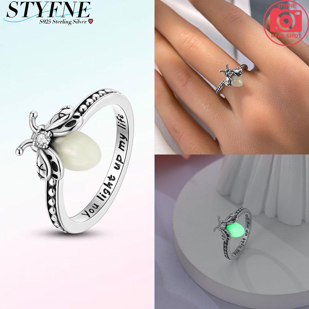 Unendliche Liebe Schmuck Schwarz & Rosa Herz Glänzende Zirkon Ringe Mode Neu 925 Silber Damenringe für Valentinstagsgeschenk
