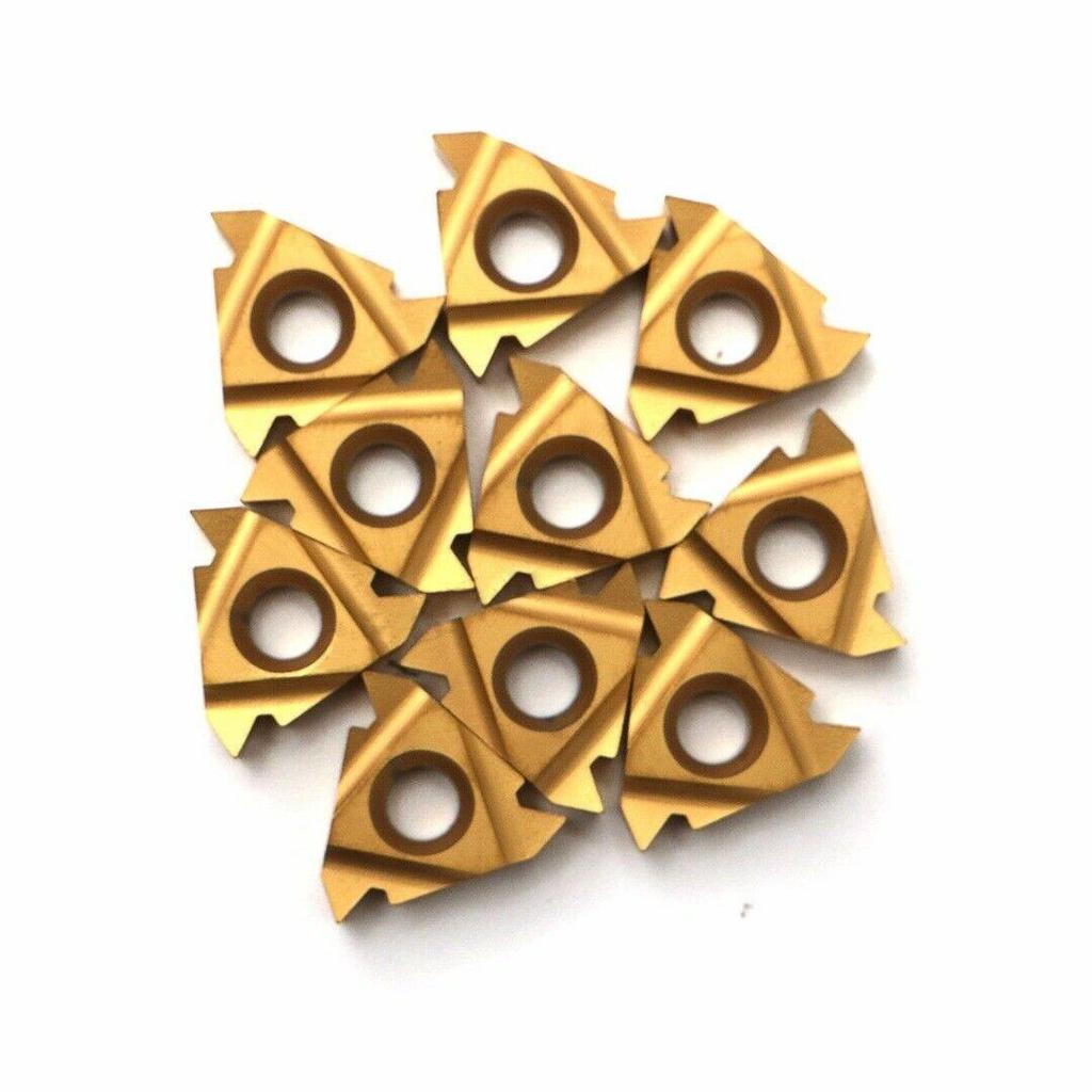 10Pcs/Set 16IR AG60 CNC Rts Blade Lathe Carbide Thread Cutting Turning Tool