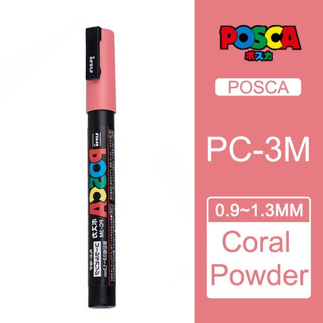 Uni POSCA Marker Farbstift, 39 Farben PC-5M/44 PC-3M/36 PC-1M, Acryl Steinmalerei Zeichnen Graffitti Marker Kunstbedarf
