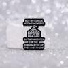 Creative Enamel Black Badge Featuring Stylish Letters For Wearers Fashionforward