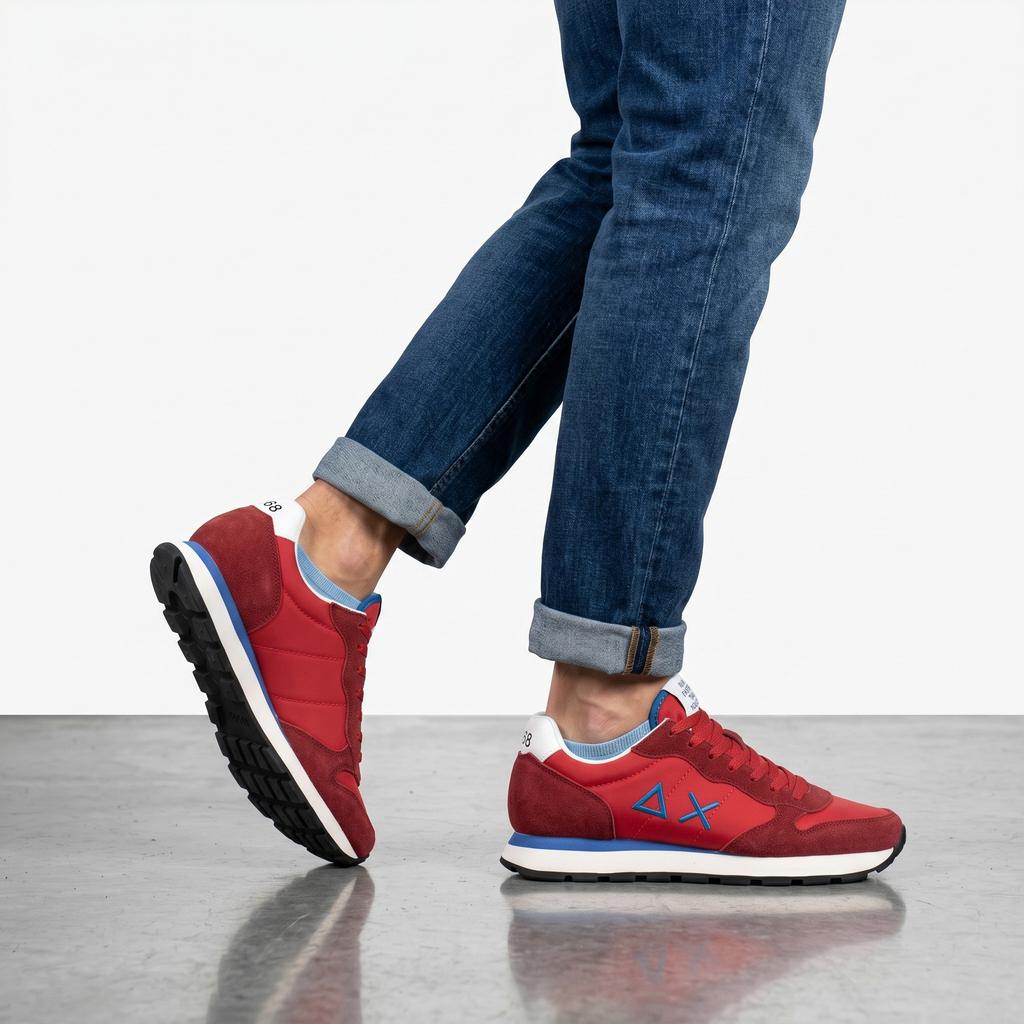Sun68 Tom Solid - Men's Sneakers Shoes Red Z36101-10 ORIGINAL