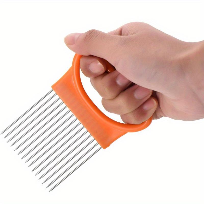 1/2/4pcs Stainless steel onion slicer vegetable tomato cutter Used for safe cooking tools for kitchen workers Food contact safety No