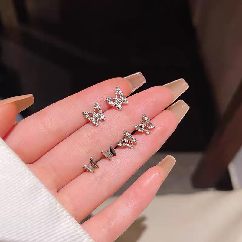 Exquisite Set, Earrings, Niche Design Earrings, Women's High-end Stud Earrings, Women's 6-piece Set