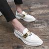 Men Brand Wedding Men Shoes Formal Shoes Patent Leather Shiny White Loafers Tassel Leather Shoes Men Elegant Italian Party Shoes