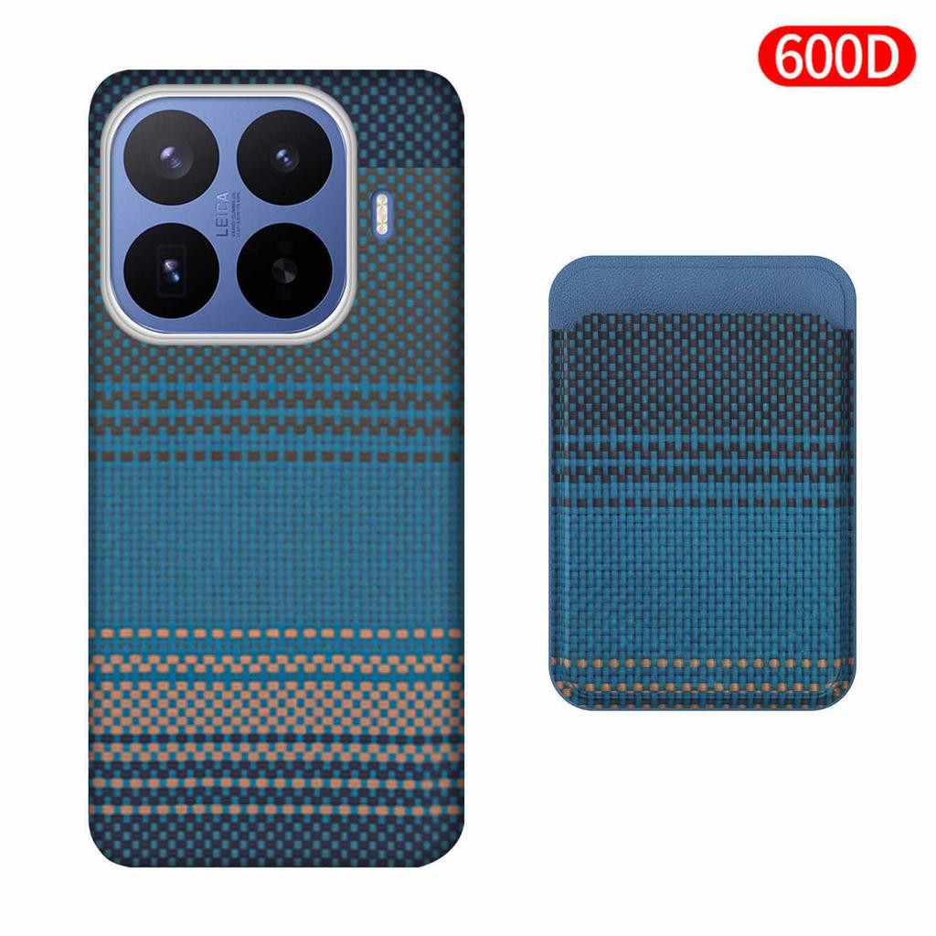 Per Xiaomi 17 T Pro/Xiaomi 17 T Custodia Tessuto Fibra Aramidica Kevlar Carbonio 600D 1500D Cover Rigida Sottile Magnetica Nera Sottile Leggera Rossa