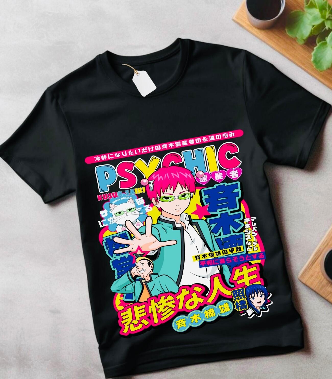 Anime Psycho 100 Cast T-Shirt Mens Womens Tees Top Anime Mob Psycho Dimple Idiot T-Shirt Mens Womens Tees Top gift XL