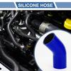 1 Set 70mm 276" ID 102mm 402" Length 45° Blue Black Car Silicone Hose