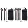 4/8Pcs Tent Stakes Forged Steel Tent Pegs Heavy Duty Beach Tent Pegs with Storage Bag Camping Tent Spikes for Camping Picnic