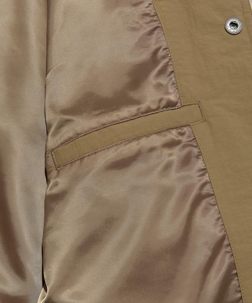 Lee Nylon Collar Varsity Jacket Beige