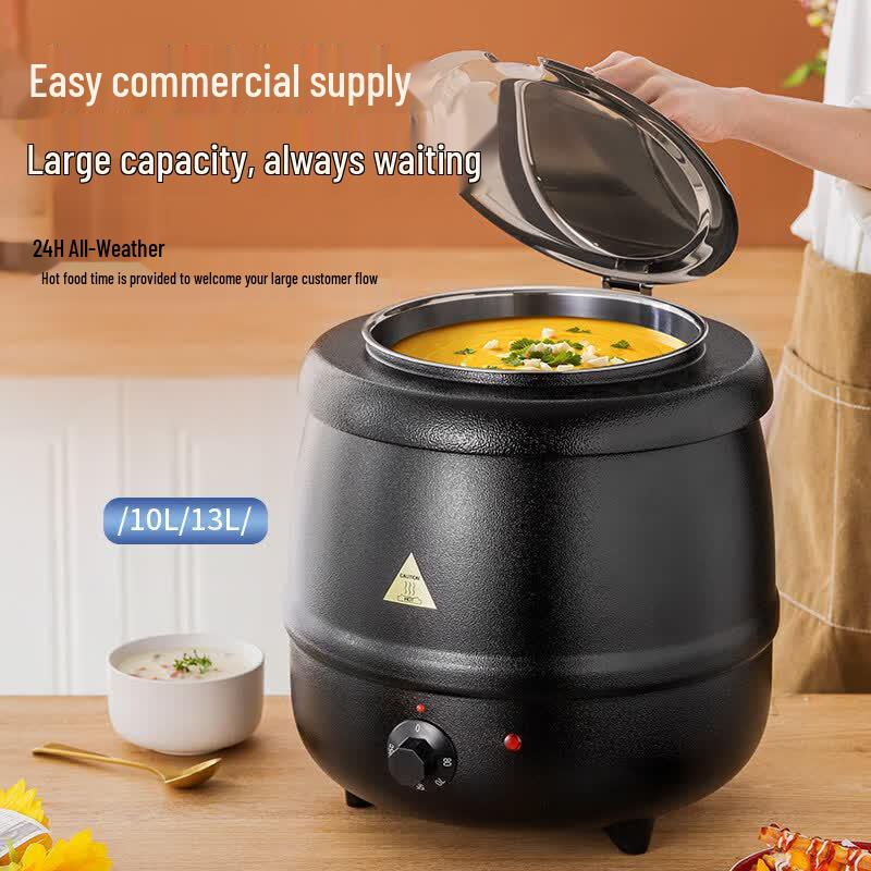 Tingle Commercial Electric Water Bath Soup Warmer 13L