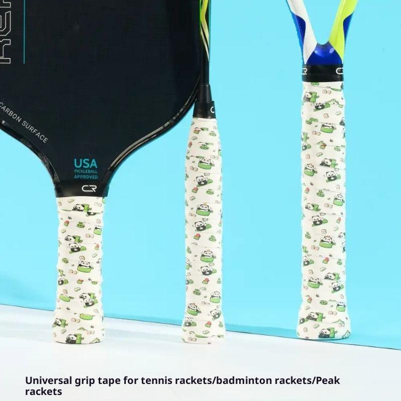 1 ks Savý Protiskluzový PU Rukojeť Grip Pás Kreslený Design Tenisový Overgrip Pro Badmintonové/Squashové Rakety