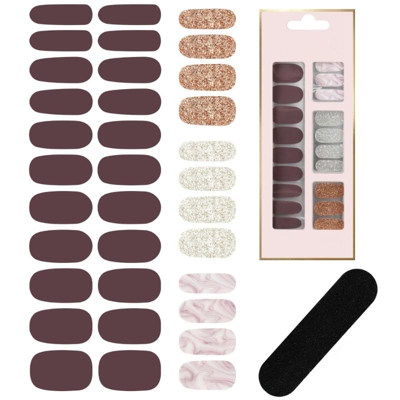 Nails Art Sticker Waterproof Gels Nail Strips Japanese Style Nail Polish Sticker Nail Wraps Nails Art Decorations