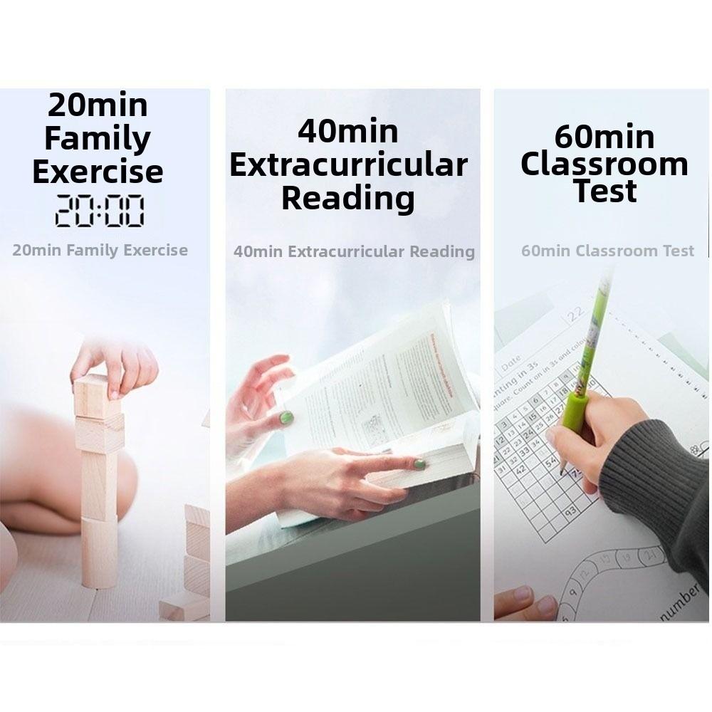 With Light Puppy Alarm Clock Large Volume USB Rechargeable Children's Night Light Timer LED Display Cute Bedside Clock