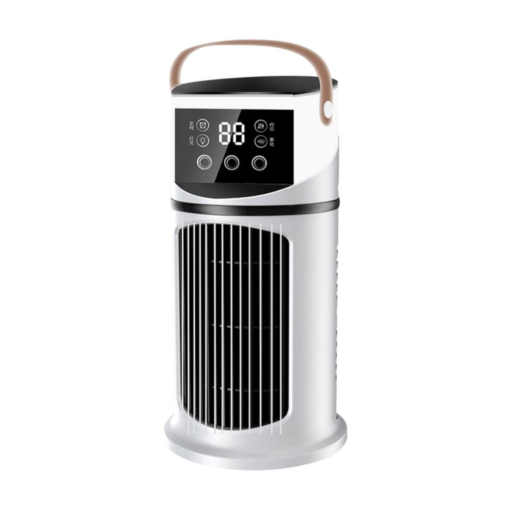 Multi-function Conditioning Fan with 9 Speeds, 8-Hour Timer, 7-Color Night Light and 3 Nozzle Outlets for Home