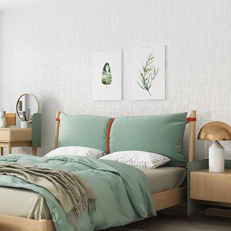 Strukturierte selbstklebende Tapete - 50 cm breit Wasserdichte Wandverkleidung für Schlafzimmer/Wohnzimmer, 3D-Relief DIY-Dekoration