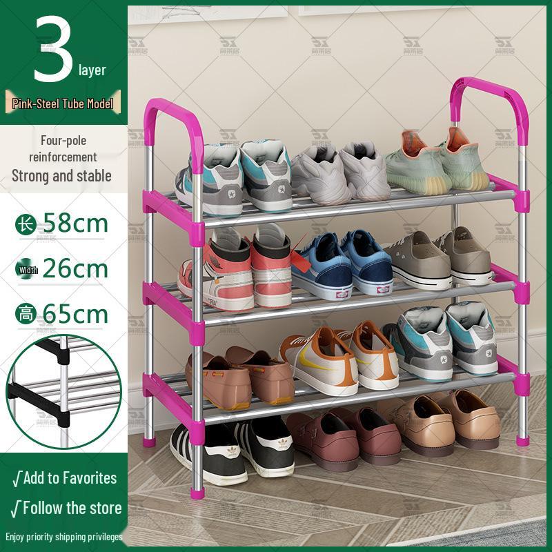 Slim Multi-Tier Shoe Rack for Entryway or Dorm