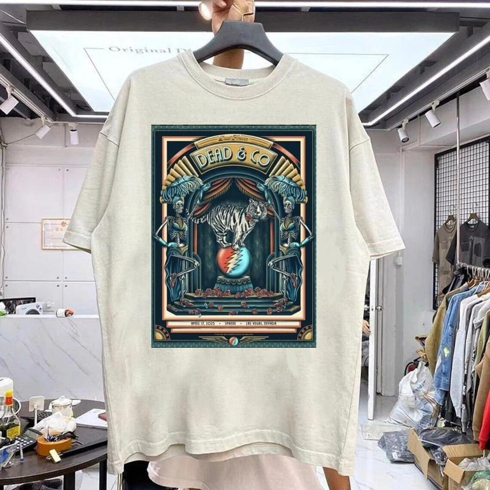 Dead and Company at Sphere Las Vegas 2025 April 17 Shirt Reprint Men Women Unisex T-Shirt XXXL