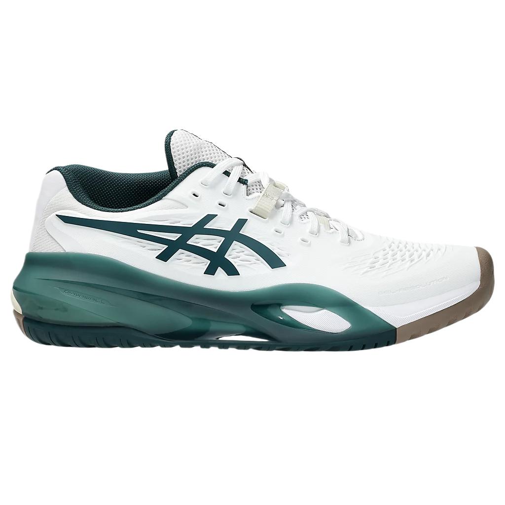 New Asics Gel Resolution X White Saxon Green 1041A481-111