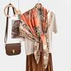 New fashion 111 mulberry silk silk scarf, women's Spring Festival gift for elders to keep warm 111 silk collection