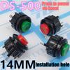 5Pcs Momentary Push Button Switch 14Mm Momentary 3A/250Vac Round Switches 2-Pin Switch Ds-500 Electric Buttons