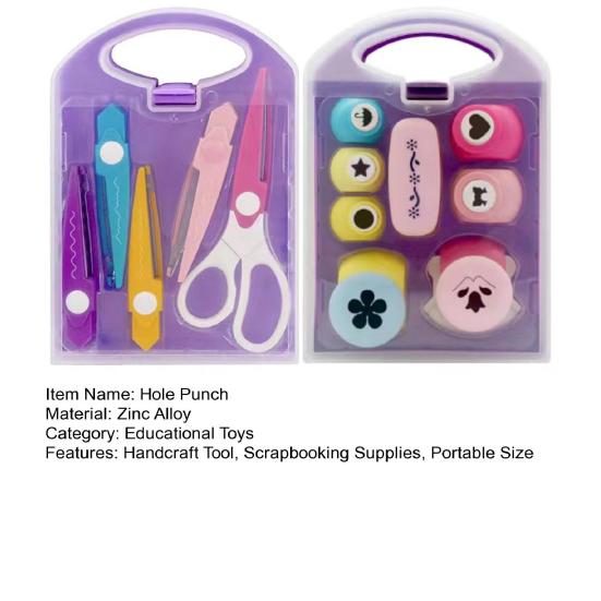 1 Set Craft Hole Punch 8 Patterns Kids Adults Beginner DIY Scrapbook Paper Shape Puncher Decorative Arts Crafts Scrapbooking Handcraft Tool