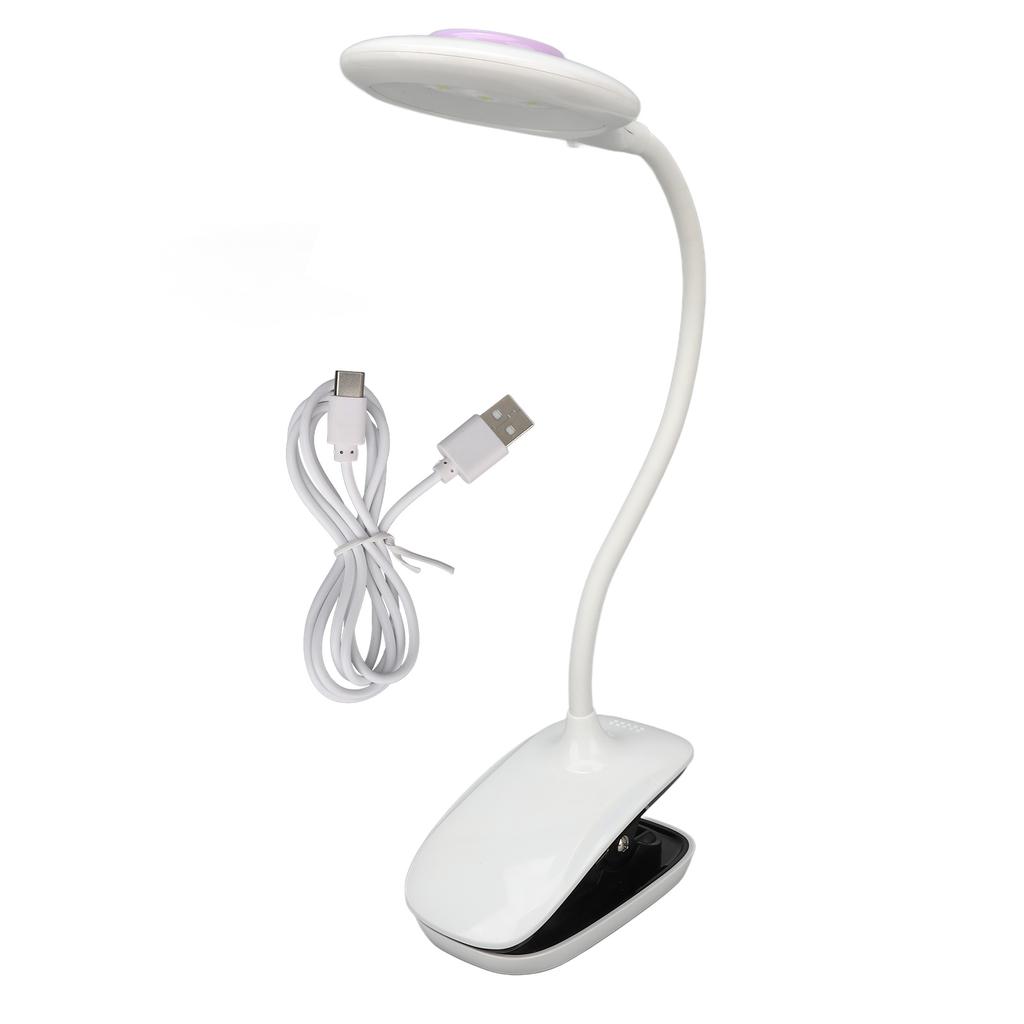 Nail Gel Dryer Light 360 Degrees Rotating 9pcs Light Chips 60s Timing Clip On Nail Polish Curing Lamp