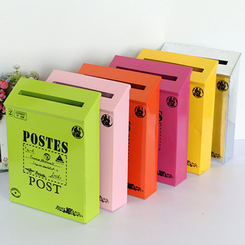 For Home Decoration Metal Mail Collection Vintage Mailbox Mail Collection Ample Storage Space Convenient Mail Access