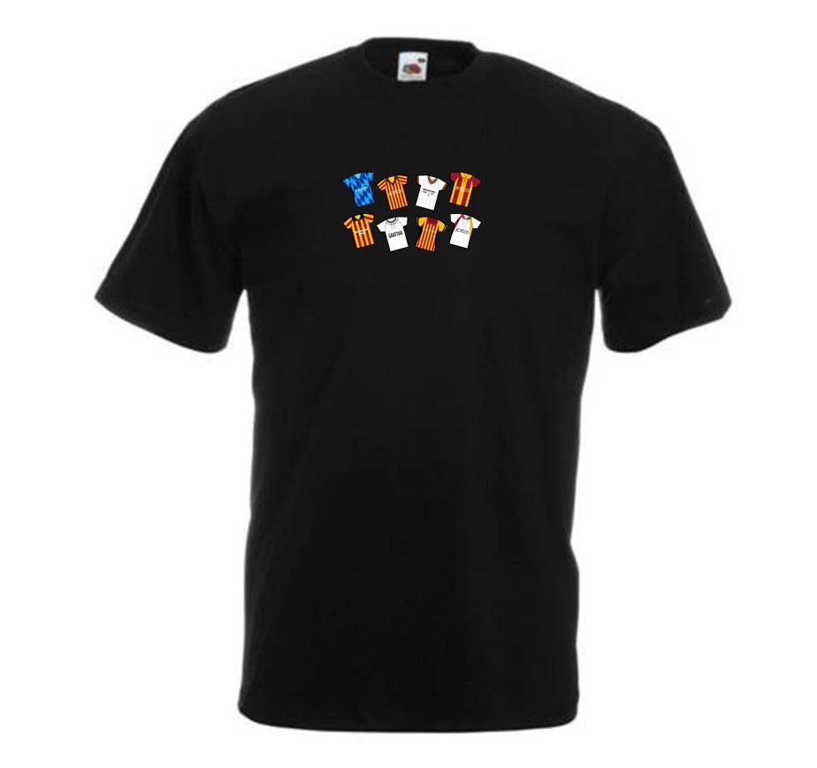 Bradford Retro Kits Black T-Shirt Adult tshirt Great Gift Classic Kits S