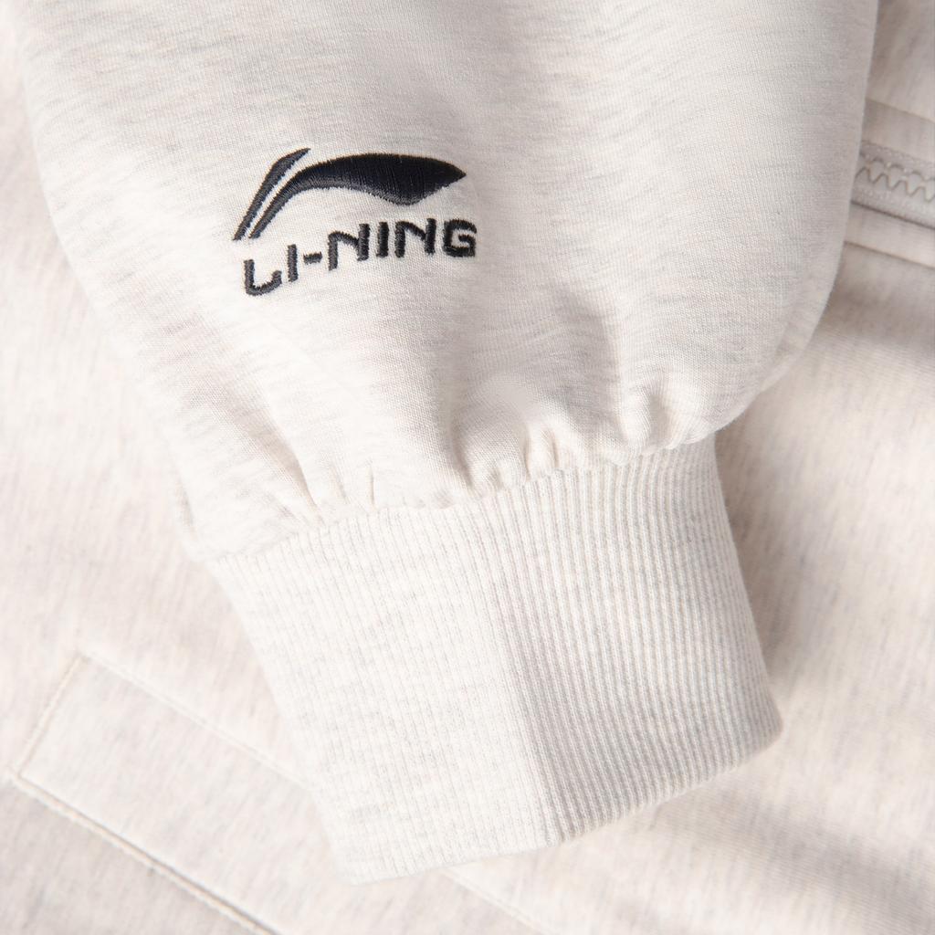 Li Ning Sports Lifestyle Series High Street American Vintage Letter Zipper Comfortable Breathable Versatile Loose Jacket Women jackets AWDV418-1
