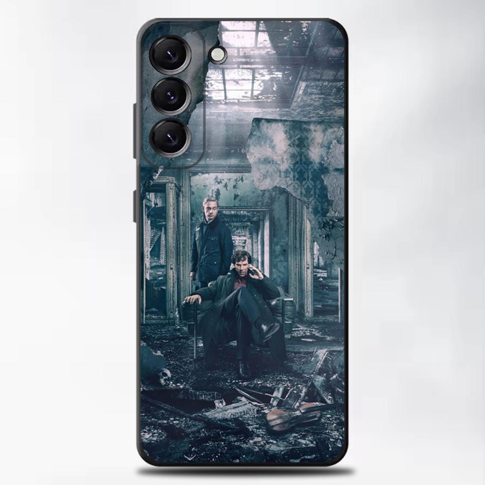 

Britain H-Holmess TV S-Sherlock Phone Case For Samsung Galaxy A13,A21s,A22,A31,A32,A52,A53,A71,A80,Soft Black Shell Samsung a12