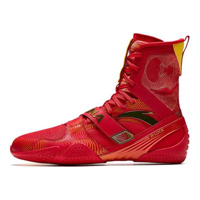 Fashion Trend High-Top Boxing Training Shoes Unisex Sneakers Red Black Yellow 412440102-5