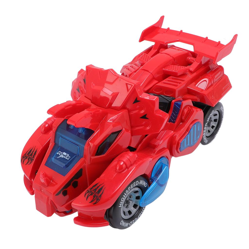 Transforming Car Dinosaur Toy Battery Powered Electric Dinosaur Car with Light Music for Toddlers