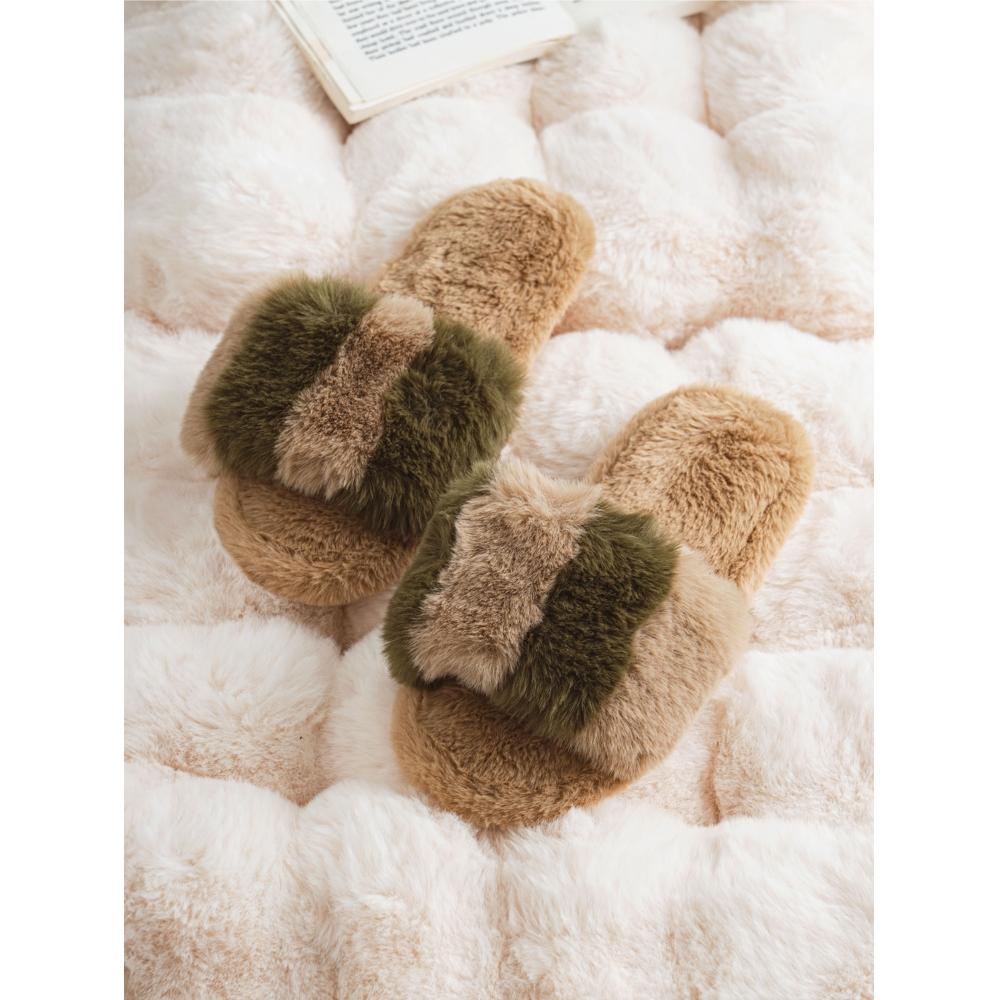 Daiso Stripe Split Living Room Shoes 230 250 Mm Khaki