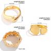Ingemark 6 Styles Exaggerated Smooth Water Drop Chunky Open Cuff Bangles Women Punk Arm Bracelet Banquet Steampunk Jewelry Men