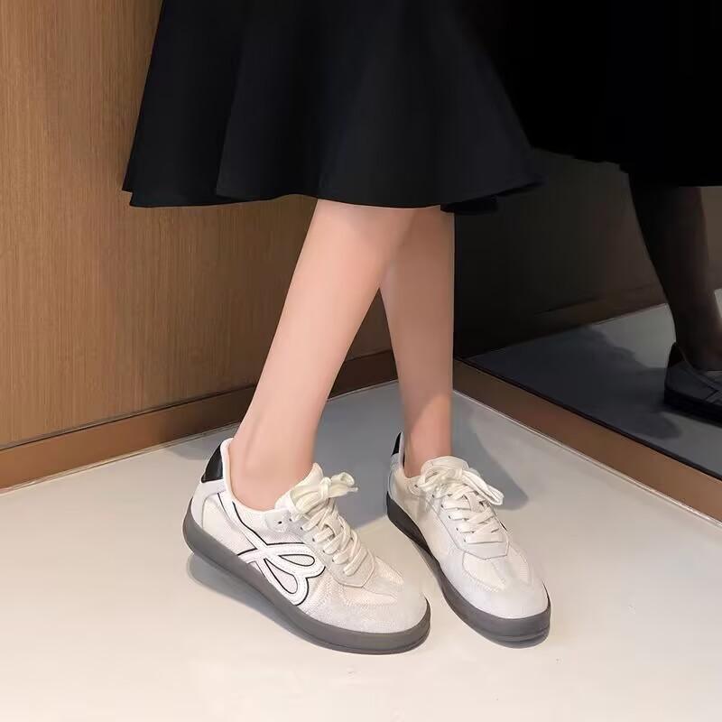 Uncle Xi has the same navy blue color matching German training shoes for women's 2025 new versatile chic board shoes Forrest Gump casual sports shoes