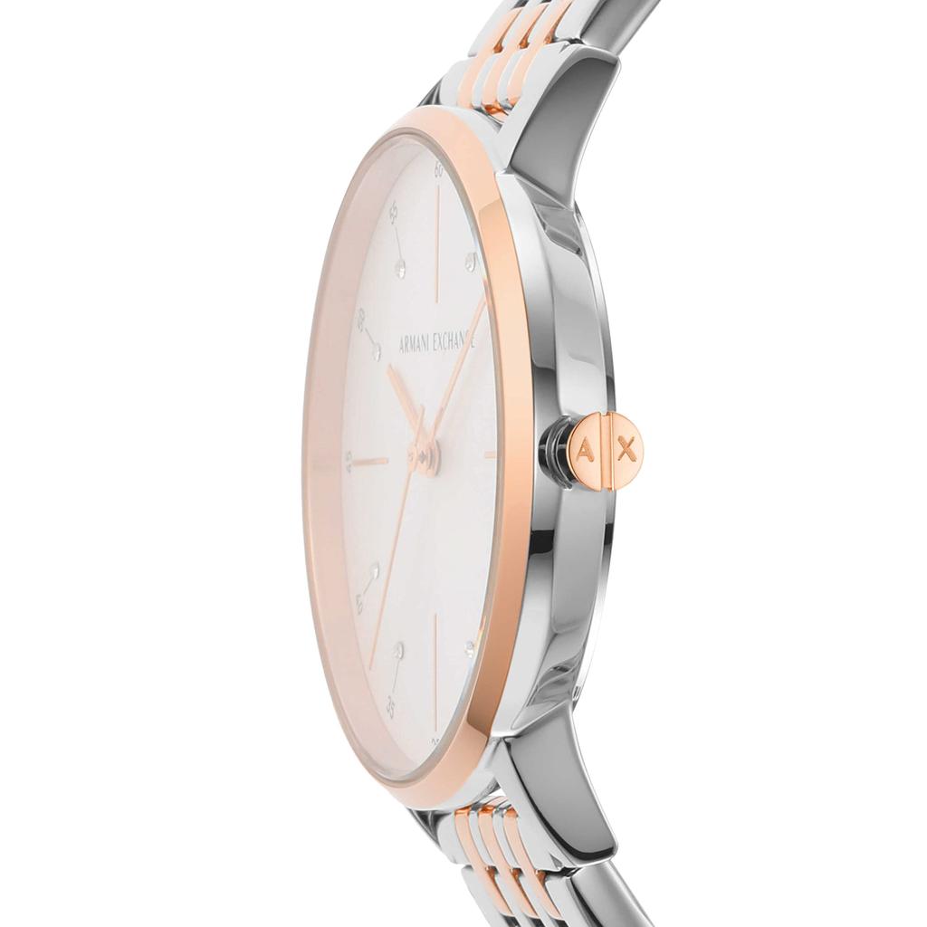 Analog Silver Dial Ladies Watch Two Tone [Armani Exchange] T-SERIES