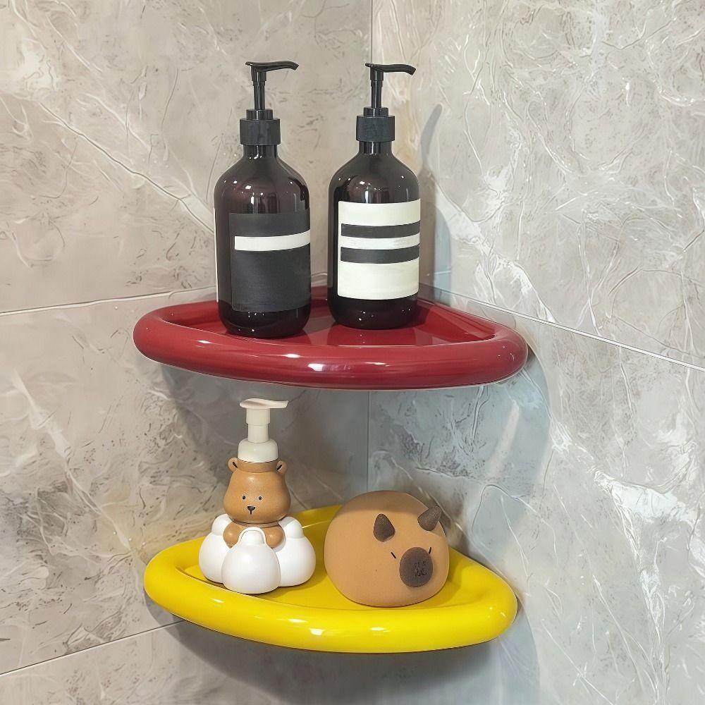 Wall Mounted Bathroom Triangle Shelf Thickened Corner Storage Shelf  Shower Organization