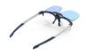 Rudy Project INKAS Sportform B Schwarz-Eis Klappbare Halbrahmen-Sonnenbrille, (50x41mm), Marineblau, Mehrfarbig-Laser SP686847-0B00