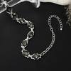 IngeSight.Z 2 Style Punk Unique Shiny Glass Drill Choker Necklace Retro Charm Irregular Short Neck Chain Accessory Jewelry Gift