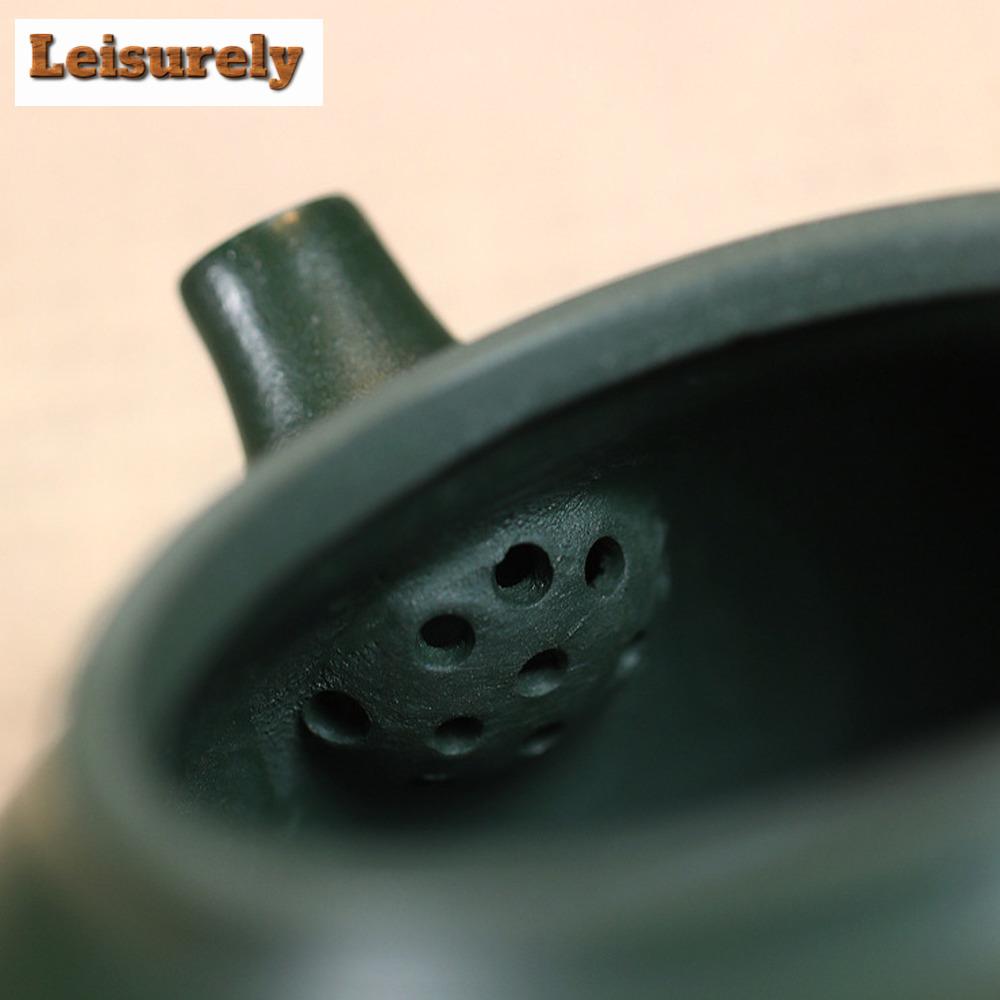 260ml Yixing Slavné Ručně Vyráběné Fialové Hliněné Čajové Konvičky Čajová Konvice Krása Surová Ruda Černozelená Hlína Konvice Čínská Zisha Čajová Sada Dárky