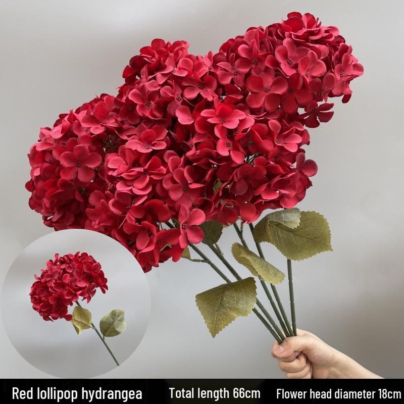 Large Silk Hydrangea Snowball Wedding Decoration Flower Arrangement