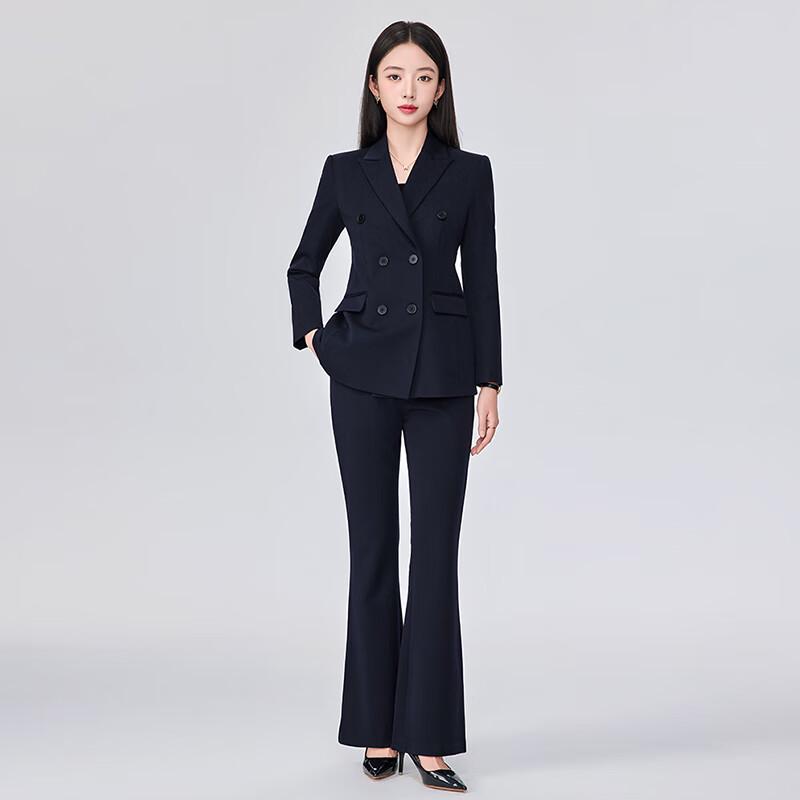Women's Professional Double-Breasted Suit Set