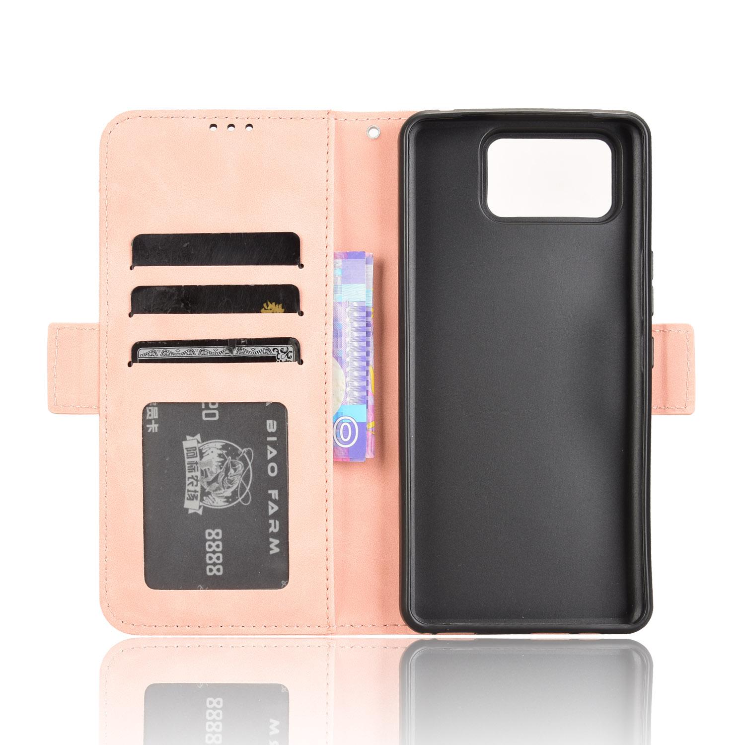 

For Asus Zenfone 12 Ultra 5G Case Wallet Leather Phone Cover with Multiple Card Slots Pink
