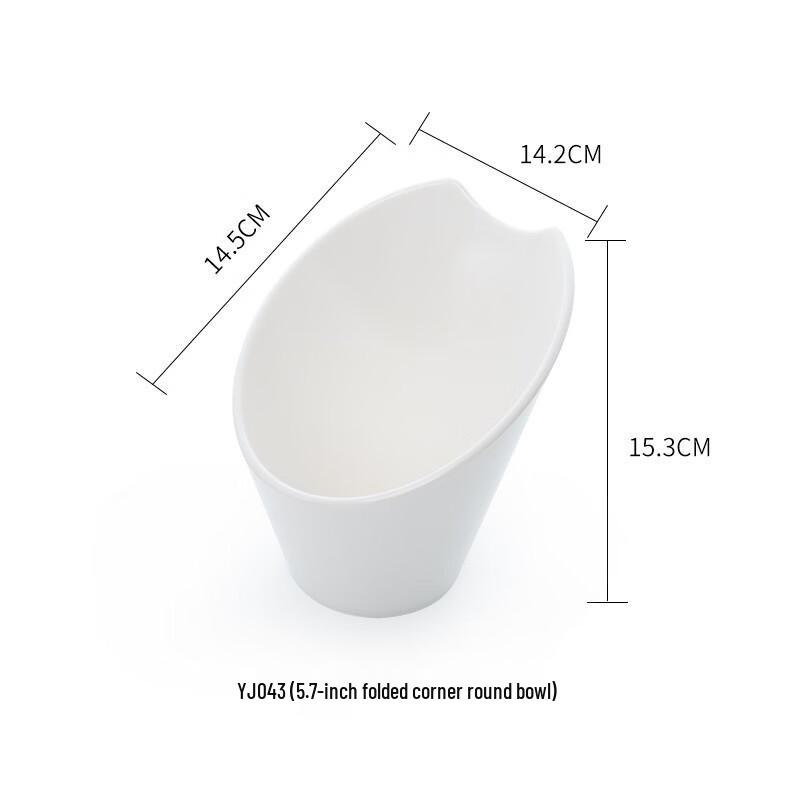 Melamine Slanted Serving Bowl