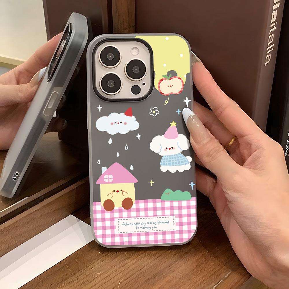 Malt telefondeksel til iPhone 15 11 13 14 for 15 16 Pro Max 12 13 16 Pro Søtt Fasjonabelt Morsomt Lanyard-telefondeksel Siste Toppselgende Anbefalinger