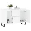 Sideboard White 101.5 X 35 X 70 Cm Particleboard