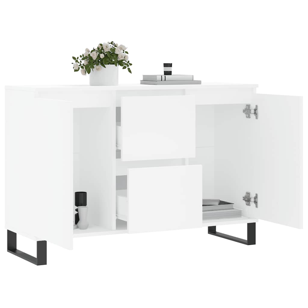 Sideboard White 101.5 X 35 X 70 Cm Particleboard