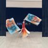 Seamlessly Edge Performances Flags Elegant Chiffons Prayer Flags for Outdoor Fitness Activity and Stage Shows