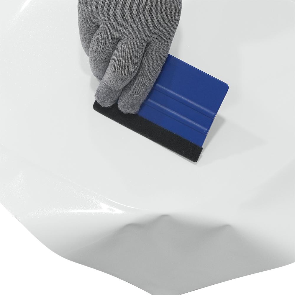 

Car Sticker Glossy Pearl White Auto Vinyl Wrap Film Color Change Film Bubble Free Wrapping Car Accessories Interior Exterior 10x100cm