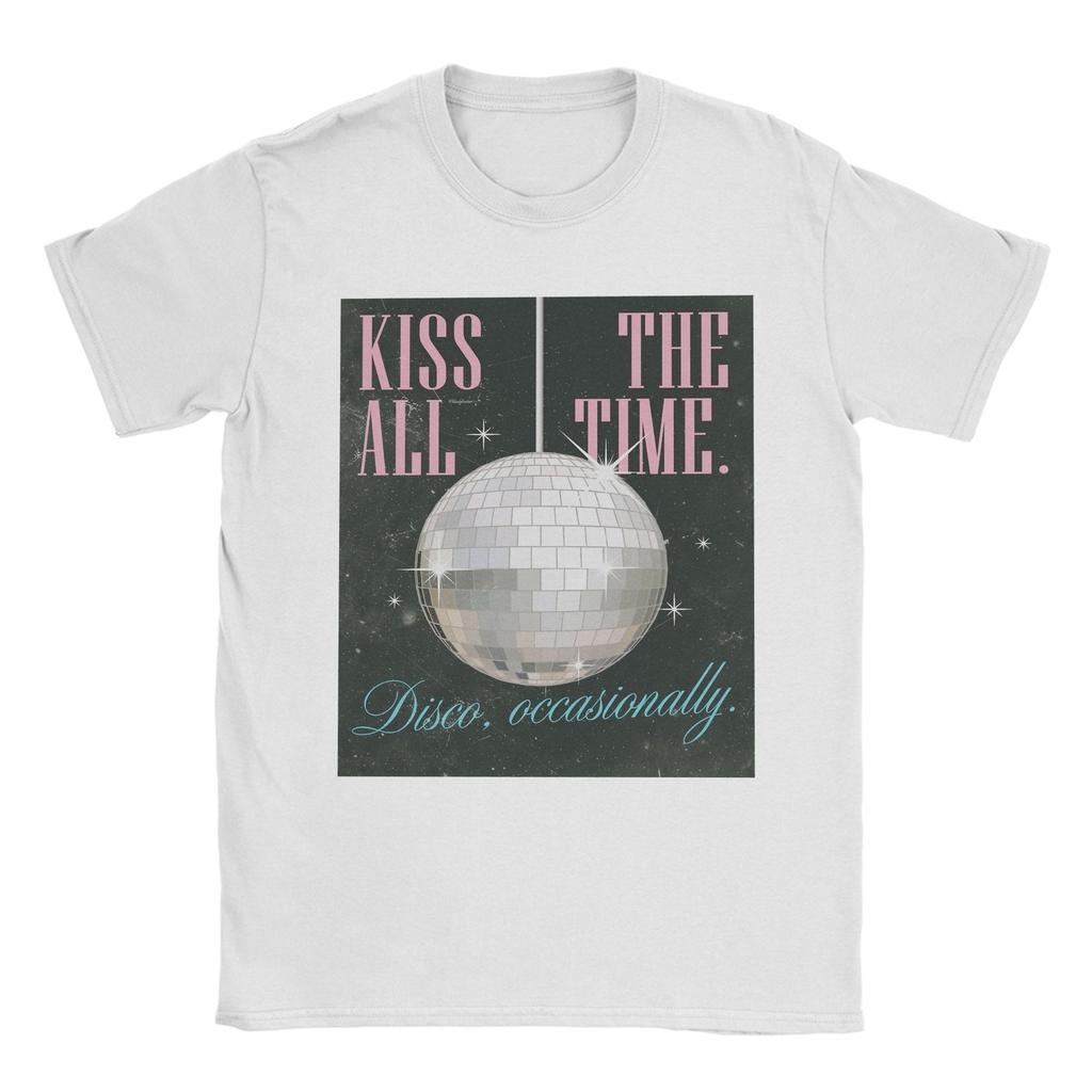 Men Harry Styles Kiss All The Time Disco Occasionally T Shirts Cotton Tops Fashion Short Sleeve Round Collar Tees Summer TShirt